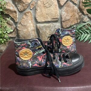 Converse Chuck Norris water color high tops